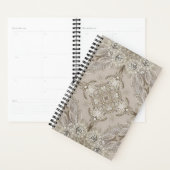 Art Deco Glamoureuze  Mode Grijze beige Planner (Display)