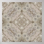 Art Deco Glamoureuze  Mode Grijze beige Poster<br><div class="desc">Kunst Deco Glamoureuze  Mode Grijze beige huisdecoraties,  De neusone ontwerpdetails worden gesimuleerd in het kunstwerk. Bij de vervaardiging van dit product worden geen werkelijke neushoorns gebruikt.</div>