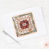 Art Deco Glas in lood 2 Sticker (Envelop)