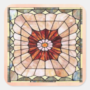 Art Deco Glas in lood 2 Sticker