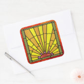 Art Deco Glas in lood 3 Sticker (Envelop)