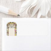 Art Deco Glas in lood Adresetiketten Etiket (Insitu)