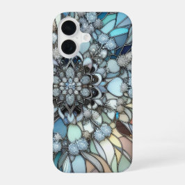 Art Deco Glas-in-lood mozaïek iPhone 16 Hoesje