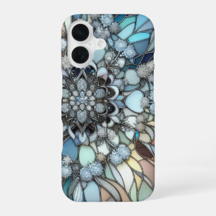 Art Deco Glas-in-lood mozaïek iPhone 16 Hoesje