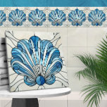 Art Deco Glas in lood Mozaïek Schelp Tegeltje<br><div class="desc">Art Deco Glas in lood Mozaïek Schelp</div>