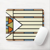 Art Deco-Glas in lood Muismat (Met muis)