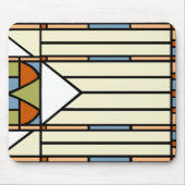 Art Deco-Glas in lood Muismat (Voorkant)