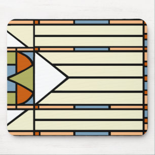 Art Deco-Glas in lood Muismat
