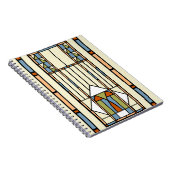 Art Deco-Glas in lood Notitieboek (Rechterzijde)