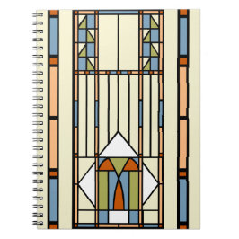 Art Deco-Glas in lood Notitieboek