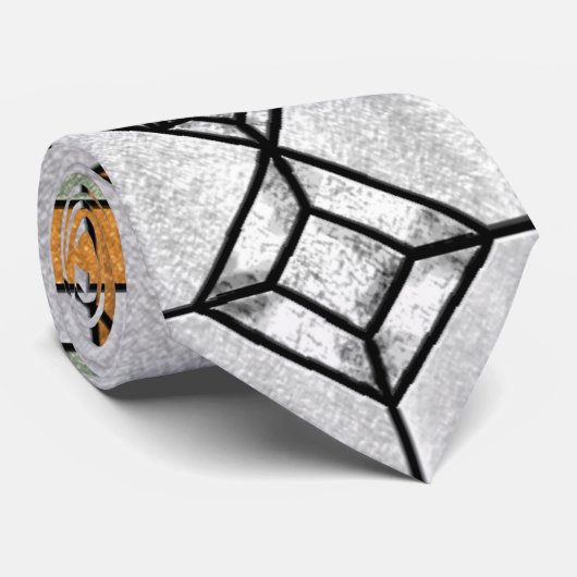 Art Deco Glas in lood stropdas (Opgerold)