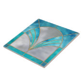 Art Deco-Glas in lood Tegeltje (Zijkant)