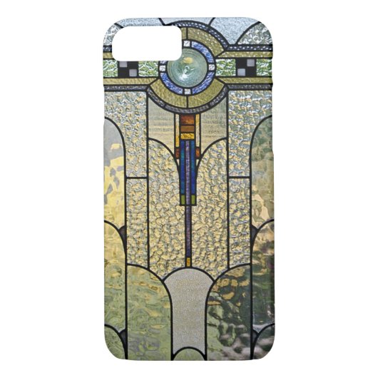 Art Deco Glas in lood Venster iPhone 8 hoesje (Achterkant)