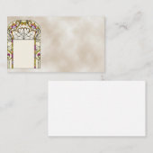 Art Deco Glas in lood Visitekaartje (Voorkant / Achterkant)