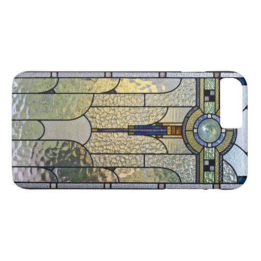 Art Deco Glas in lood Window iPhone 8 Plus hoesje (Achterkant (Horizontaal))