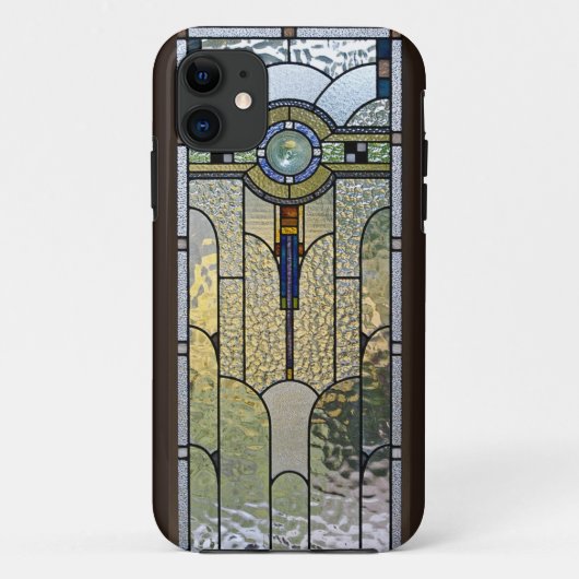 Art Deco Glas in lood Window iPhone Hoesje (Achterkant)