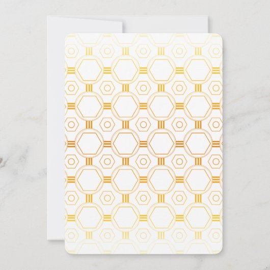 Art Deco Gold bruiloft uitnodigingen (Achterkant)