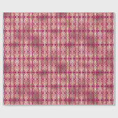 Art Deco Gold Champaigne Pink Peony Raspberry Cadeaupapier (Vlak)