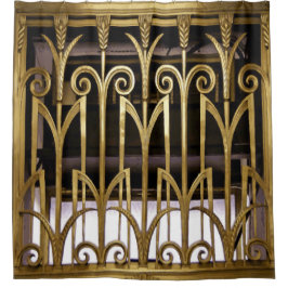 Art Deco Gold Douchegordijn