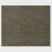 Art Deco Gold Elegant Scallop Patroon Cadeaupapier (Vlak)