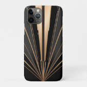 Art Deco Gold Fan Geometric Elegance Case-Mate iPhone Case (Achterkant)