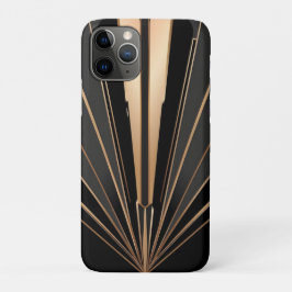 Art Deco Gold Fan Geometric Elegance Case-Mate iPhone Case