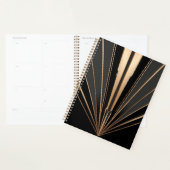 Art Deco Gold Fan Geometric Elegance Planner (Display)