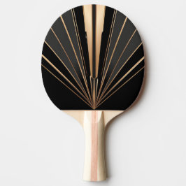 Art Deco Gold Fan Geometric Elegance Tafeltennisbatje