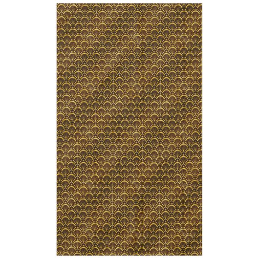 Art Deco Gold Fan Pattern Tafelkleed (Voorkant)