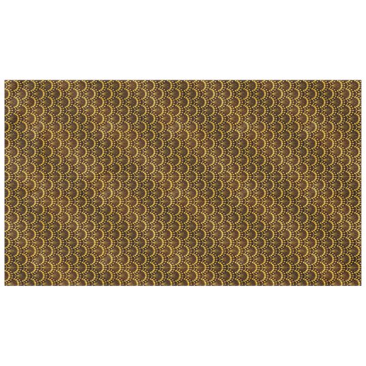Art Deco Gold Fan Pattern Tafelkleed (Voorkant (Horizontaal))