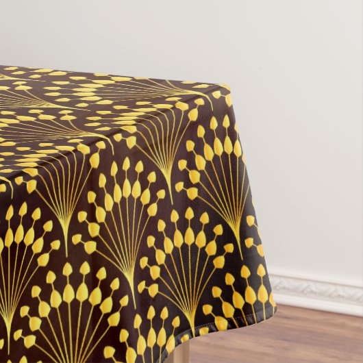 Art Deco Gold Fan Pattern Tafelkleed (Voorbeeld)