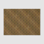 Art Deco Gold Fan Pattern Tissuepapier (Voorkant)