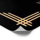  Art Deco Gold Gatsby Hashtag 18x24 Poster (Hoek)