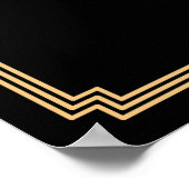 Art Deco Gold Gatsby Wedding Open Bar 24x18 Poster (Hoek)