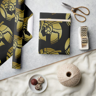  art Deco Gold Glamoureus Woman uit 1920 Cadeaupapier