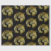  art Deco Gold Glamoureus Woman uit 1920 Cadeaupapier (Vlak)