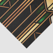 Art Deco Gold Glas in lood - Kunstwerk Groot Tissuepapier (Detail)