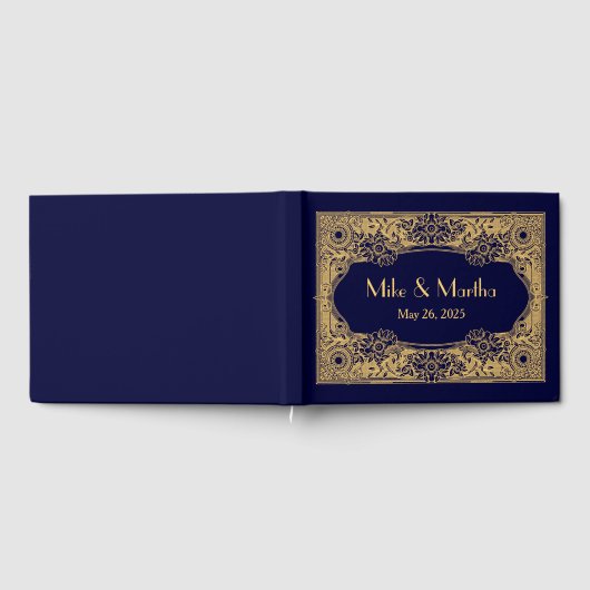 Art Deco Gold Lijst gastenboek (Volledig)