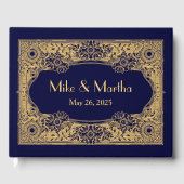 Art Deco Gold Lijst gastenboek (Voorkant)