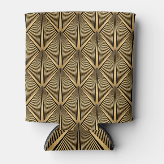 Art Deco Gold: luxe patroon. Blikjeskoeler (Voorkant)
