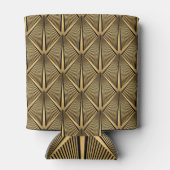 Art Deco Gold: luxe patroon. Blikjeskoeler (Achterkant)