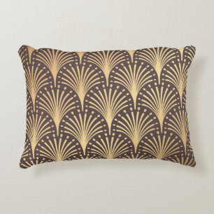 Art Deco Gold: minimalistische geometrische luxe Accent Kussen
