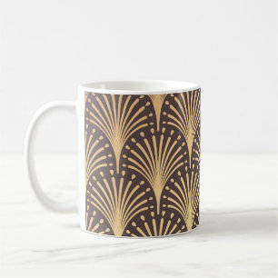Art Deco Gold: minimalistische geometrische luxe Koffiemok