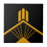 Art Deco Gold Mustard Geometric Border Black Tegeltje<br><div class="desc">Een gouden, geometrische detailvorm in de vorm van een scherp kunstdecostijl ornament decoratieve keramische tegel aan de rand op een zwarte achtergrond. Houd er rekening mee dat goud een mosterdgele platte kleurenafdruk is en geen echte gouden kleur. Origineel uniek ontwerp, ideaal voor het interieur van moderne of kunstdeco-stijl.</div>