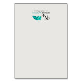 Art Deco Gold Navy Posh Place Card Kaart (Achterkant)