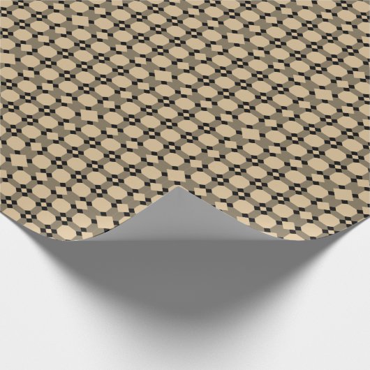 Art Deco Gold Patroon Cadeaupapier (Hoek)