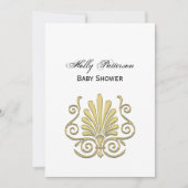  Art Deco Gold Plume Arabesque Kaart (Voorkant)