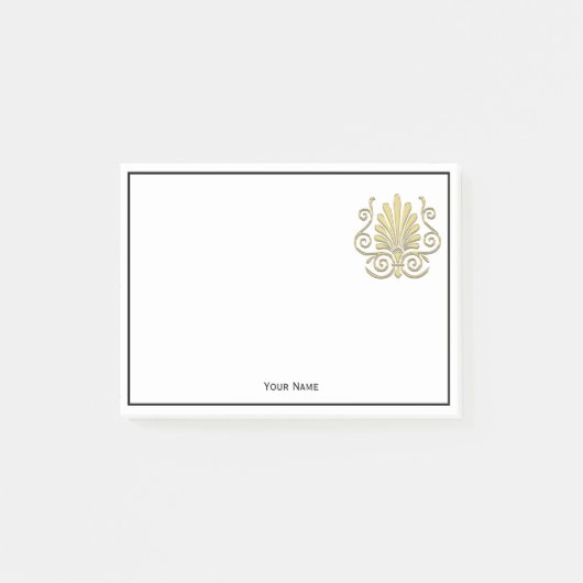  Art Deco Gold Plume Arabesque Post-it® Notes (Voorkant)