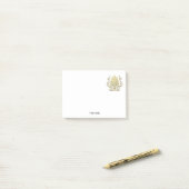  Art Deco Gold Plume Arabesque Post-it® Notes (Op bureau)