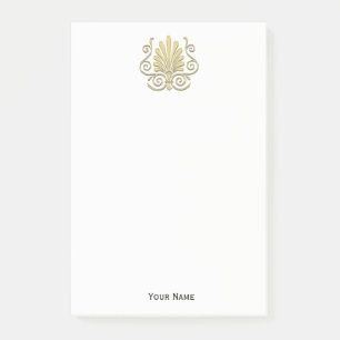  Art Deco Gold Plume Arabesque Post-it® Notes